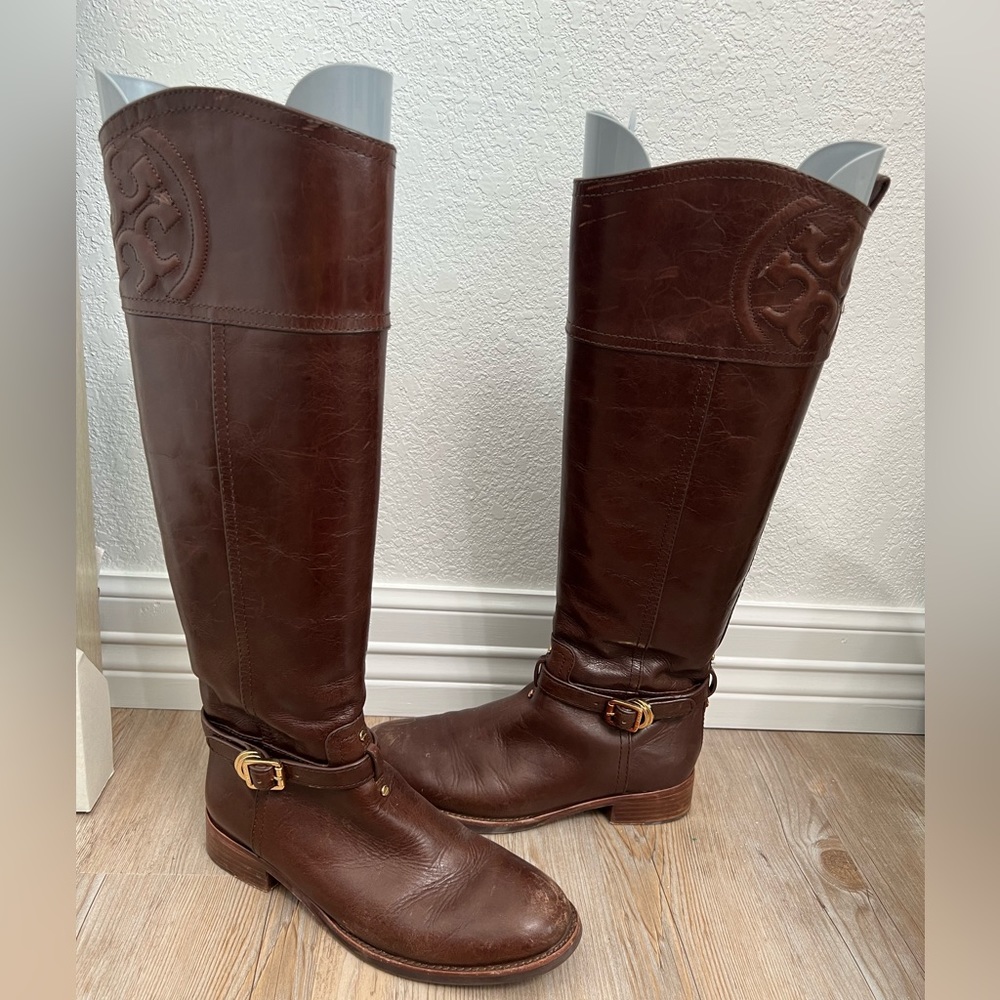 Tory Burch Almond Marlene Riding Boot
